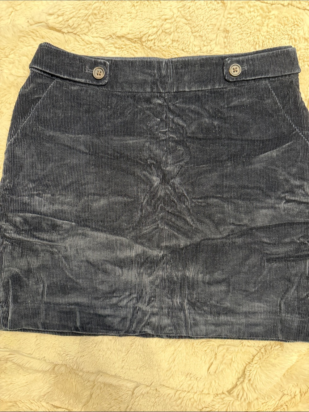 Banana Republic Navy/Black Corduroy Pencil Mini Skirt